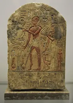 Foot Prints: Stele of Roma the doorkeeper dedicated to Goddess Astarte. E