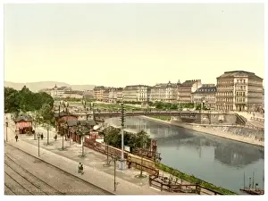 Stephanie Prints: Stephany (i. e. Stephanie) Bridge, Vienna, Austro-Hungary