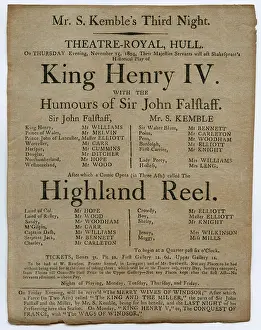 1804 Prints: Stephen Kemble as Falstaff in Shakespeare's King Henry IV