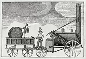 Technicians Collection: STEPHENSON, Robert (1803-1859). Steam locomotive