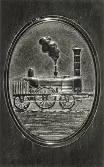 Plaque Prints: Stephensons 2-2-2 Patentee class locomotive