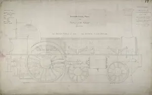 Gauges Prints: Stephensons Great A locomotive coaching engine
