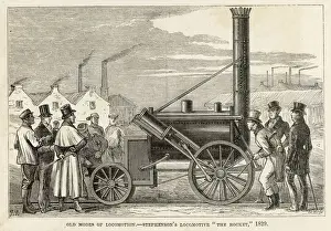 1829 Prints: Stephensons Rocket