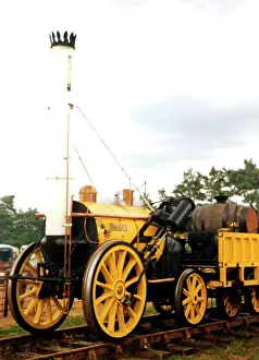 Stephenson Prints: Stephenson's Rocket replica