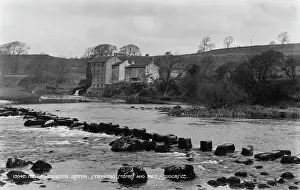Stepping Prints: Stepping Stones and Mill near Grassington