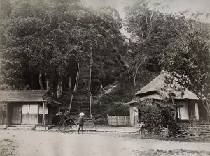 Thatch Prints: Steps at Negishi, Yokohama, Japan
