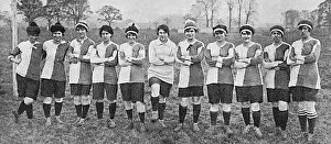 Munitions Gallery: Sterling Ladies munition workers football team, WW1