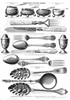 Forks Gallery: Sterling silver goods, Plate 206