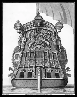 Stern Prints: Stern of Warship