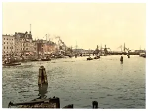 Pommeraina Prints: Stettin Harbor, Pommeraina, Germany (i. e. Szczecin, Poland)