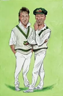 Steve Collection: Steve and Mark Waugh - Australian cricketers