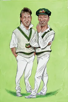 Steve Collection: Steve and Mark Waugh - Australian cricketers