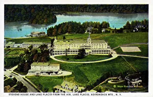 Adirondack Prints: Stevens House and Lake Placid, Adirondack Mountains, NY, USA