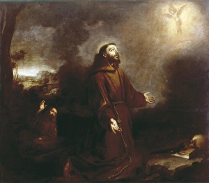 Andalusians Gallery: Stigmatization of St. Francis. ca. 1675 - ca. 1680