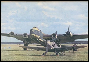 Images Dated 20th October 2007: Stirling Downed by Me109