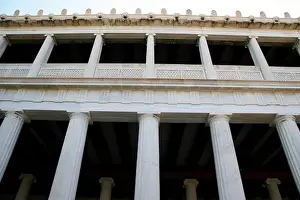 Live Prints: The Stoa of Attalos (Atallus). Athenian Agora. Athens. Greec