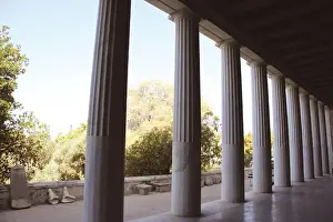 The Stoa of Attalos (Atallus). Athenian Agora. Athens. Greec