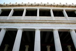 The Stoa of Attalos (Atallus). Athenian Agora. Athens. Greec