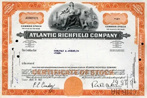 Shares Collection: Stock Share Certificate - Atlantic Richfield Company