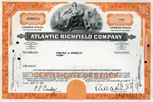 Share Prints: Stock Share Certificate - Atlantic Richfield Company