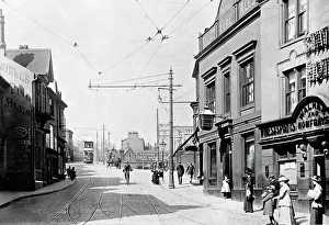 Stockport Prints: Stockport Lancashire Hill early 1900s