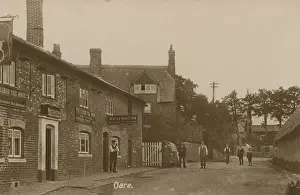 The Stocks and showing the White Hart Inn