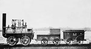 Stephenson Prints: Stockton and Darlington Railway Locomotion Victorian period