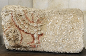 Images Dated 6th January 2014: Stone lintels decorated with Seven-Branched Menorah - Eshtem