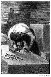 Stone Mason at Work