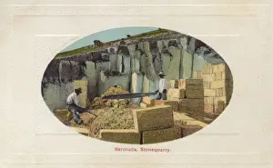 Quarrying Prints: Stone Quarry, Bermuda