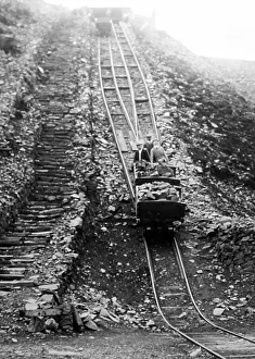Inclined Prints: Stone quarry inclined plane railway