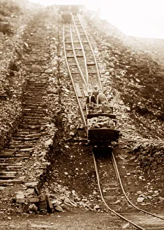 Stone quarry inclined plane railway