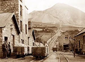Stone quarry inclined plane railway