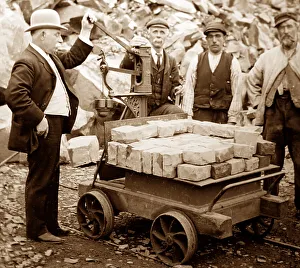 Stone quarry railway wagon