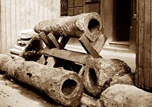 Stone water pipes, London