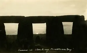 Solstice Prints: Stonehenge, England - sunrise on Midsummer Day
