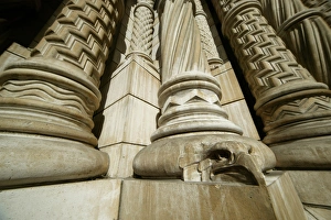 Stonework surrounding the front entrance to the Natural Hist Stonework surrounding the front entrance to the Natural Hist
