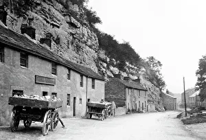 Leap Prints: Stoney Middleton Lover's Leap Inn early 1900s