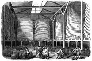 Images Dated 2nd June 2016: Store vats at Barclay and Perkinss Brewery, 1847