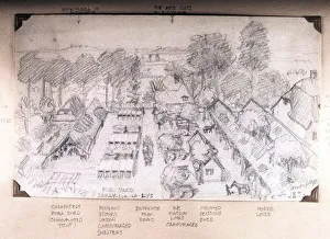 Commanding Collection: Storeyard from farmhouse Delacroix Farm, WW1