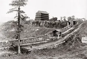 Five storied pagoda Canton (Guangzhou) China, c. 1880 s