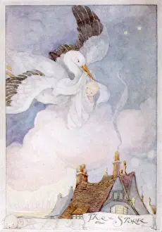 B Ring Prints: Stork / Baby / Anderson