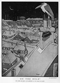 Storks Prints: Stork on the dole - falling birth rate in the 1920s