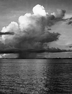Images Dated 11th March 2011: Storm Clouds at Sea