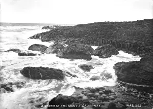 Giants Prints: A Storm at the Giants Causeway
