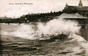 Storm at West End, Morecambe, Lancashire
