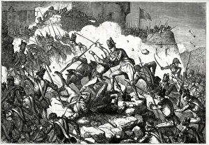 Storm Prints: Storming of the fortress at Ciudad Rodrigo, Salamanca, Spain, 19 January 1812