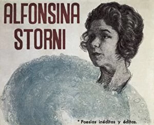 Engravings Gallery: STORNI, Alfonsina (1892-1938). Latin-American poets
