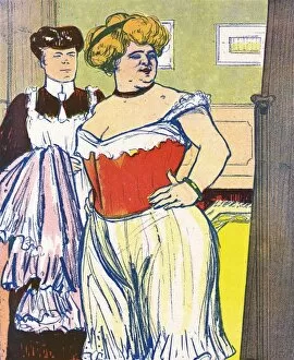 Images Dated 12th October 2011: Stout Lady & Corset