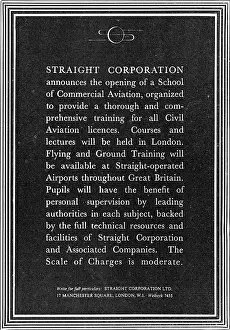 Courses Prints: Straight Aviation Flying Training & Correspondence Courses